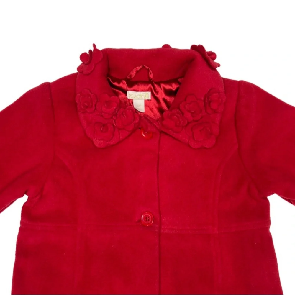 Children's‎ Place Fleece Floral Collar Jacket